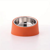 Comedouro Antiviro para Cães, Novo Comedouro Antitombamento de Grande Capacidade com Proteção para o Pescoço, Bowl Durável em Aço Inox para Gatos